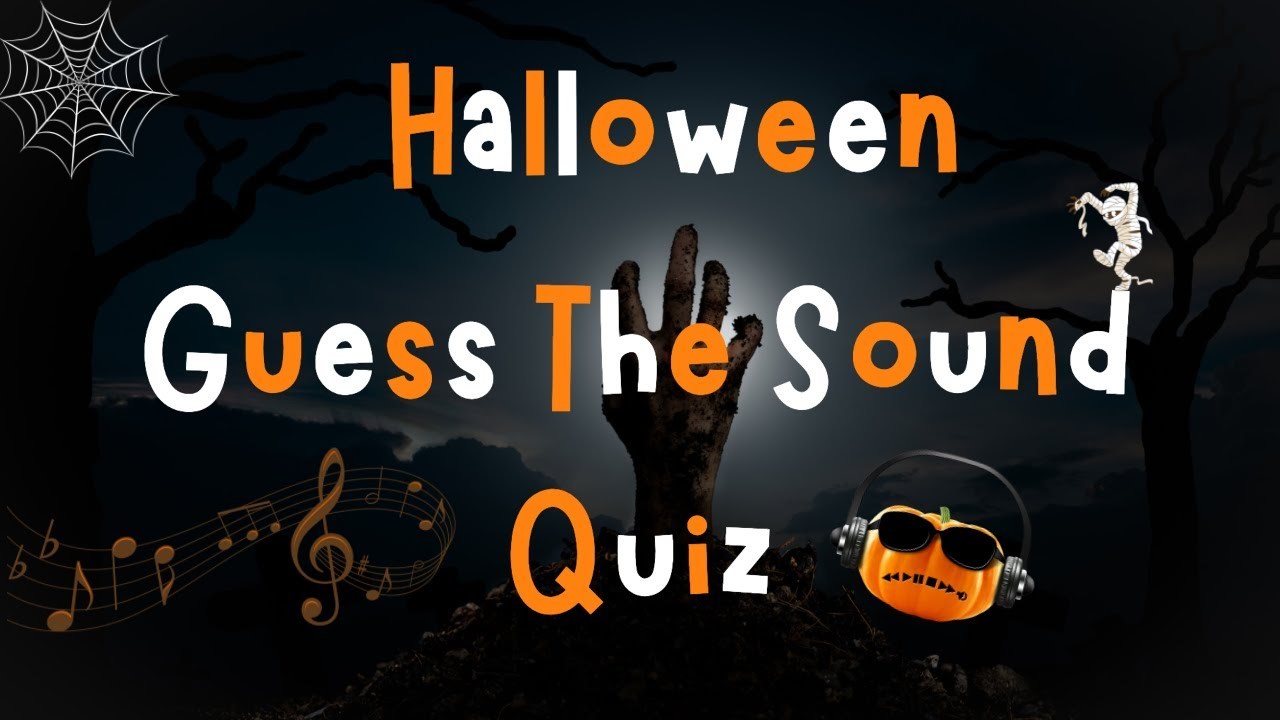 Guess The Halloween Sound Quiz | ESL Halloween Games | 4K